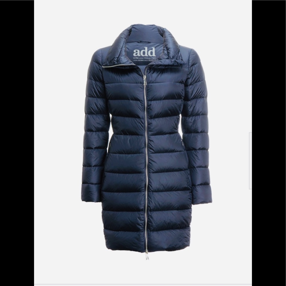 Add Down Navy Puffer Jacket